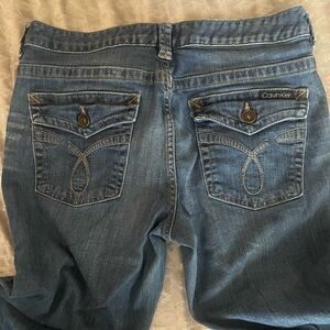 Calvin Klein Blue Boot Cut Jeans